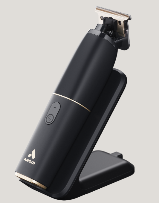 Andis beSPOKE Trimmer on charging stand
