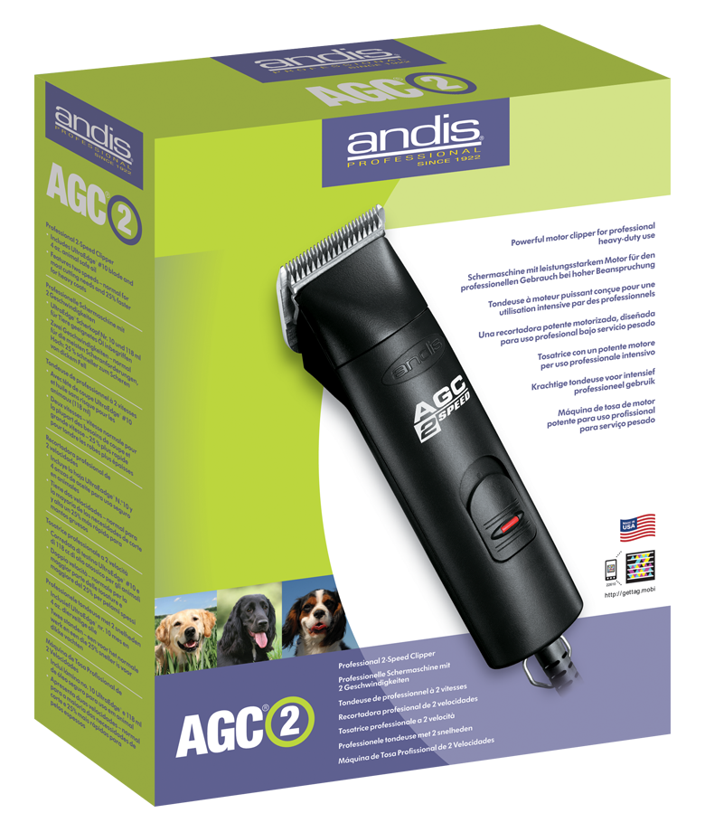 Professional 2 Speed Detach Blade Clipper UK package angle