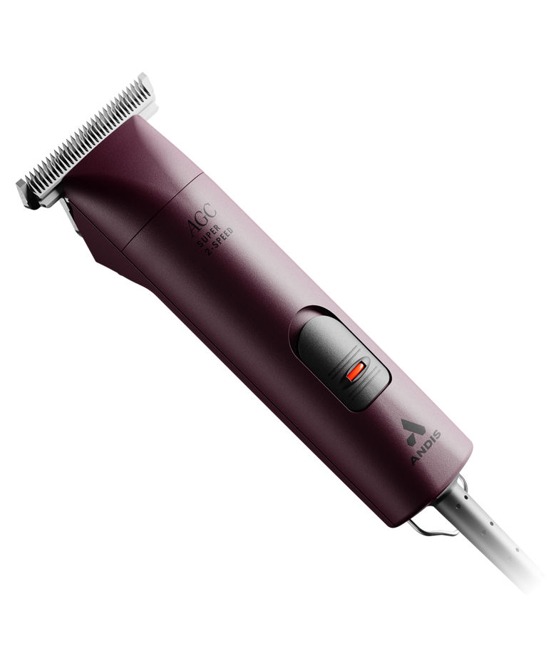 agc super 2 speed clipper with t 84 burgundy agc2 angle 3