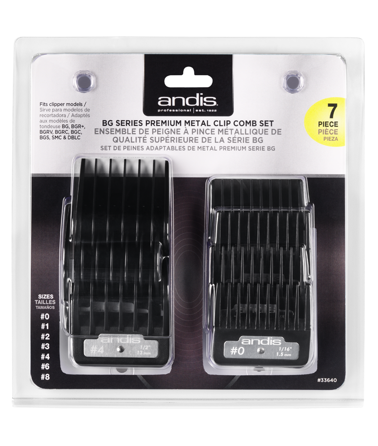 BG Series Metal Clip Comb Set package view
