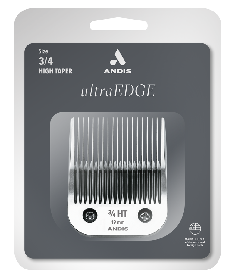 ultraedge size 3 4ths high taper blade package front