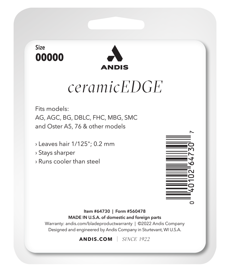 64730 ceramicedge size 00000 package back