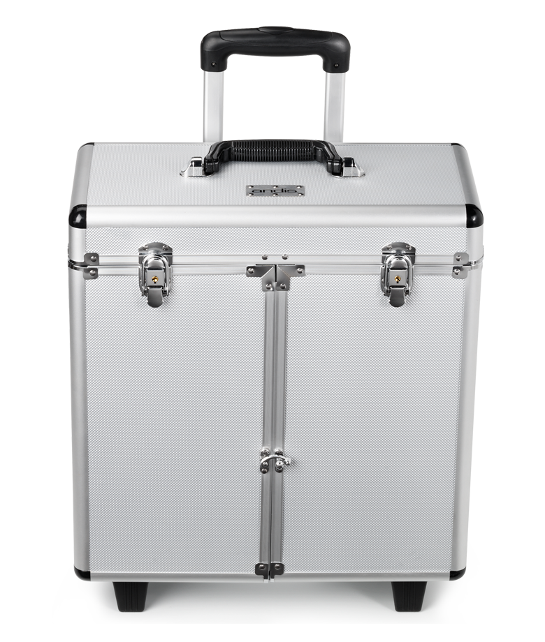 Aluminum Grooming Case with Wheels straight view