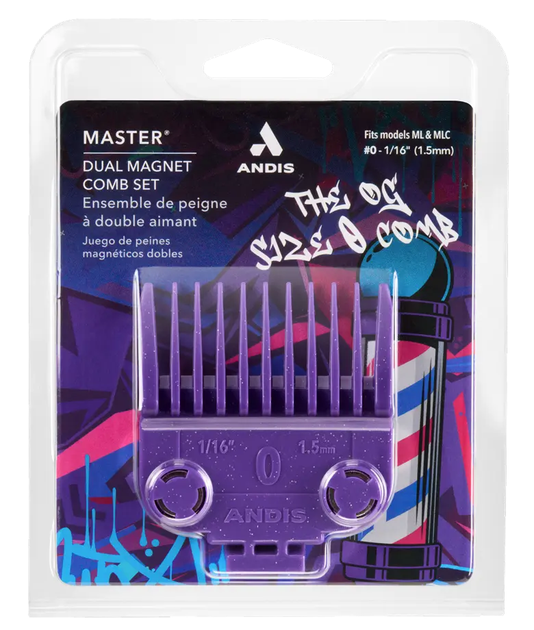 Andis Master Dual Magnet 2-Piece Comb Set #01900 - Genuine Andis Guide Combs