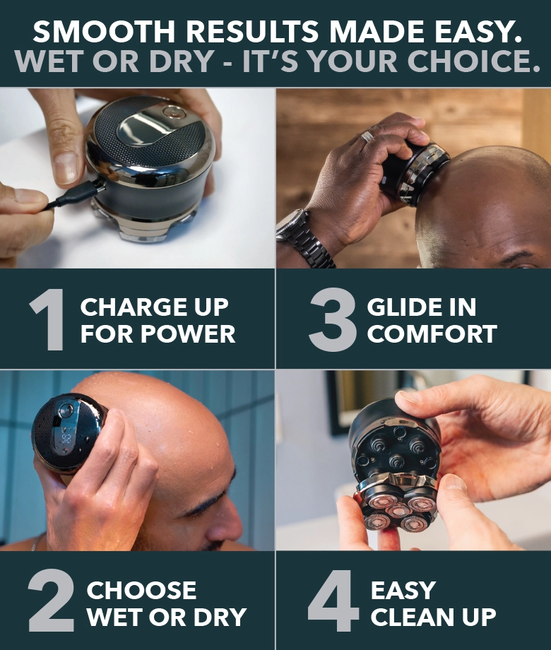 Thumbnail 562927 Head Shaver steps infographic